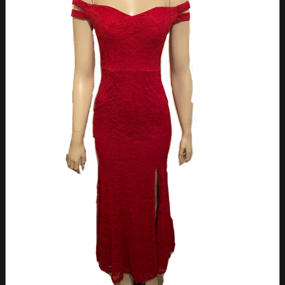 Mermaid Style Red Dress